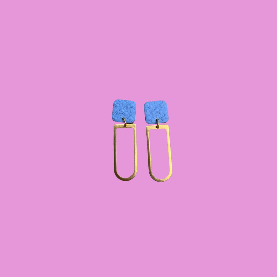 Cornflower Textured Dangles